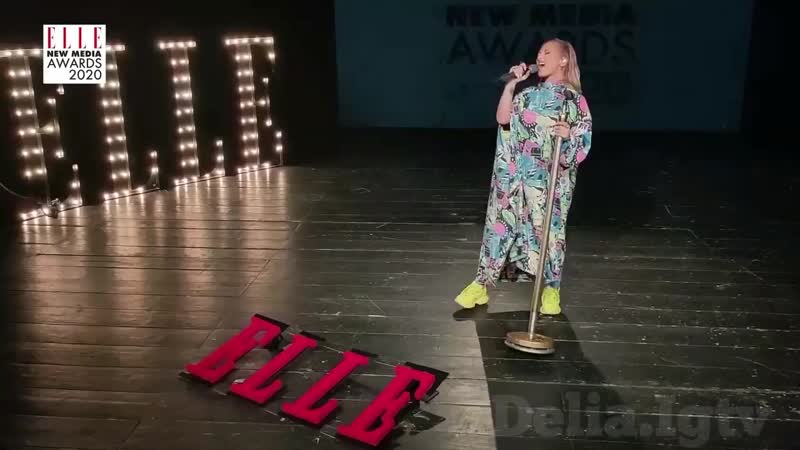 Delia live recital la elle românia new media awards 2020