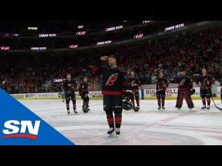 Justin williams leads storm surge after scoring shootout winner in return