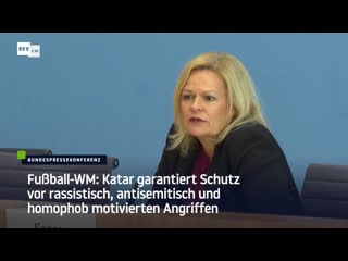 Fussball wm katar garantiert schutz vor rassistisch, antisemitisch und homophob motivierten angriffen