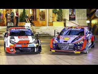 Toyota vs huyndai rally monte carlo 2023