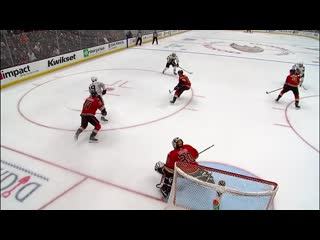 Jonathan toews sets up patrick kane for beautiful overtime goal