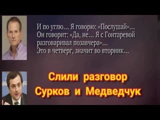 Медведчук в шоке после слитых аудиозаписей с сурковым {25 02 2021}