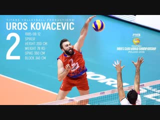 Uros kovacevic the best left handed volleyball player fivb mens wch 2018