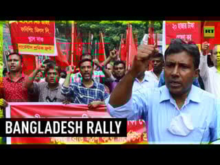 Workers rally in bangladesh to demand higher minimum wages
