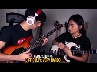 [davie504] teaching my girlfriend meme songs on bass