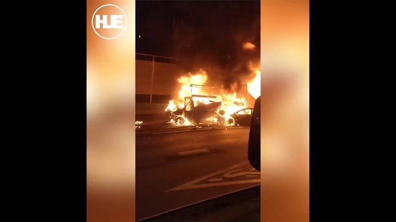 Под ногинском после аварии сгорели три автомобиля