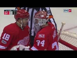 Gotta see it mrazek makes ridiculous outstretched paddle save