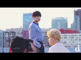 Jungkook drastic change off cam smile while look at jimin vs on cam while photoshoot