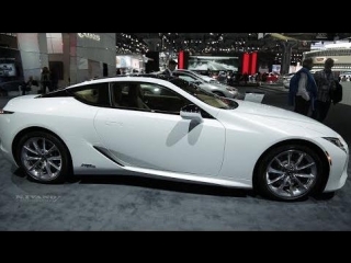 2018 lexus lc500h hybrid exterior and interior walkaround