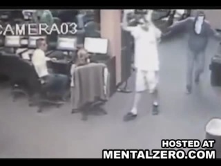 Old man shoots at 2 armed thieves robbing an internet cafe