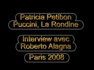 Patricia petibon puccini la rondine + interview paris 2008