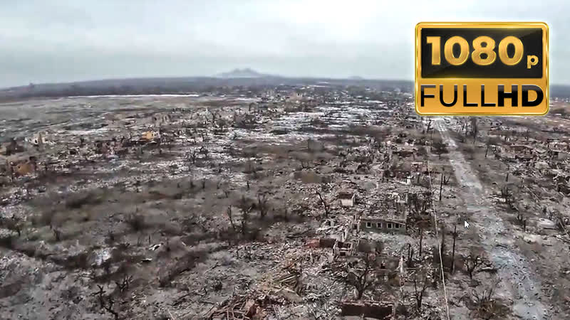 Украинские позиции возле донецка (марьинка), съёмка с дрона (квадрокоптера) 2023 (hd 1080p)