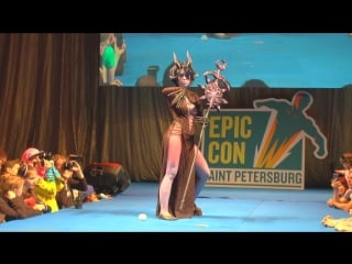 Cosplay daemonettes of slaanesh warhammer 40000 /epic con saint petersburg 2018/