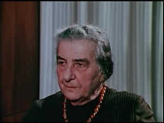 Golda meir interview on arab israeli relations and porn (1973)