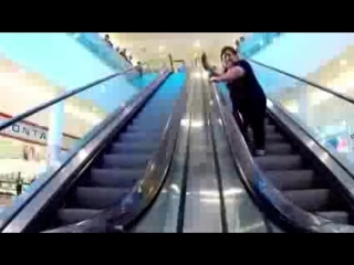 Funny videos woman chases clown down an escalator after pie slap get [free grants]