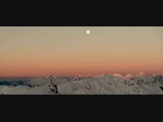 Before sunrise winter in the alps