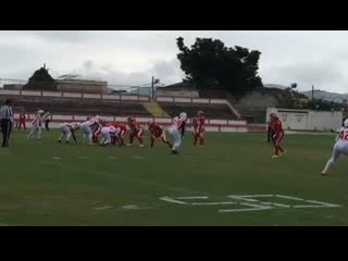 A sideline view of "you think you're gonna catch but you ain't not here, darling!"