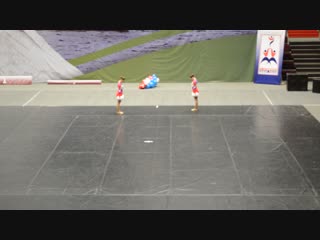 Всероссийские соревнования "cheer mania piter" 2018, чир фристайл двойка взрослые, элли