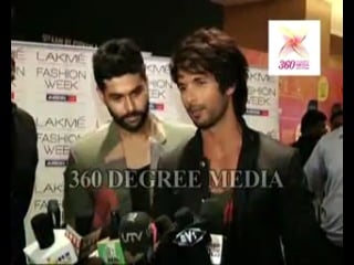 Shahid kapoor says that kunal rawal is very talented designer at the lakme fashion week small