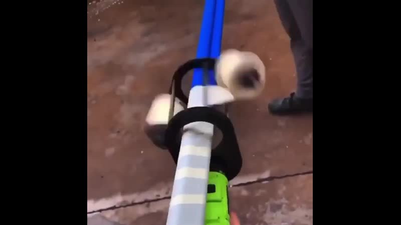 Насадка на дрель (шуруповерт) для обмотки кабеля