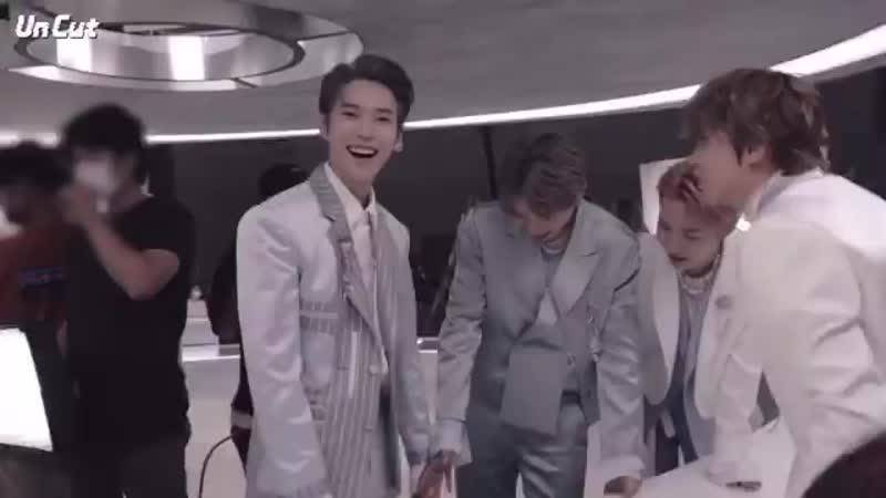 What doyoung was saying to shotaro in japanese doyoung he’s my same aged friend, and for you a hyung! he’s kun!