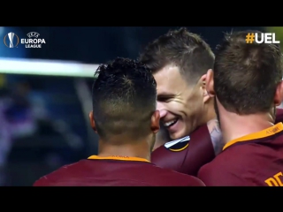 The giallorossi have been in great form in the uefa europa league this season now, against ol olympique lyonnais, another cha