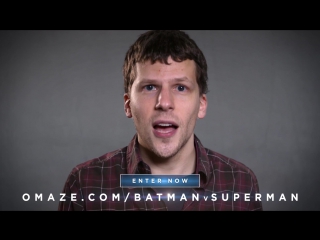 Ben affleck, henry cavill & jesse eisenberg take shots at each other // omaze