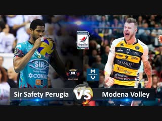 Modena volley vs sir safety perugia highlights italian volleyball super league