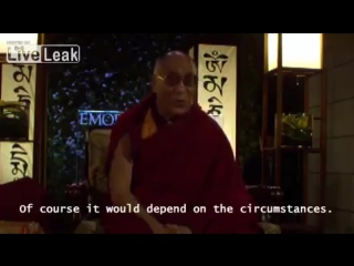 Try not to laugh at the dalai lamas answer to a question from the audience