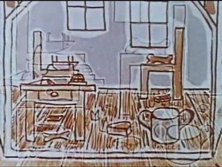 Как кошечка и собачка мыли пол