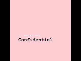 "restons amis", "confidential", lucie bernardoni et sofiane