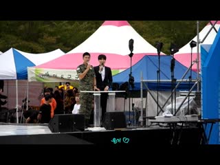 161003 지상군 페스티벌 비상활주로 mc 8 이승기,이특 (논산 훈련소 편지 신기록 엄지척!) (720p)
