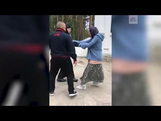 Нападение на съемочную группу собчак в монастыре сняли на видео