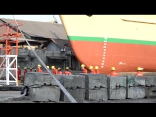 Launching ceremonial kapal perintis sabuk nusantara 106 (samudera shipyard)