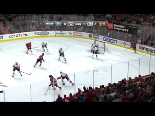 Kane and panarin toy with the islanders before scoring (10 10 15) (1)