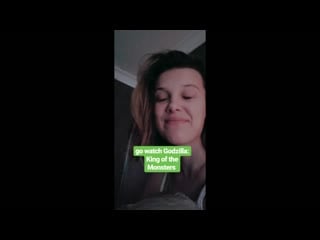 Millie bobby brown instastory video