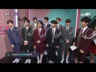 [backstage] 171017 trcng debut interview @ the show
