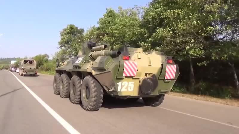Возвращение подразделений военной базы рф в абхазии в пункты дислокации после скшу «кааз 2020»