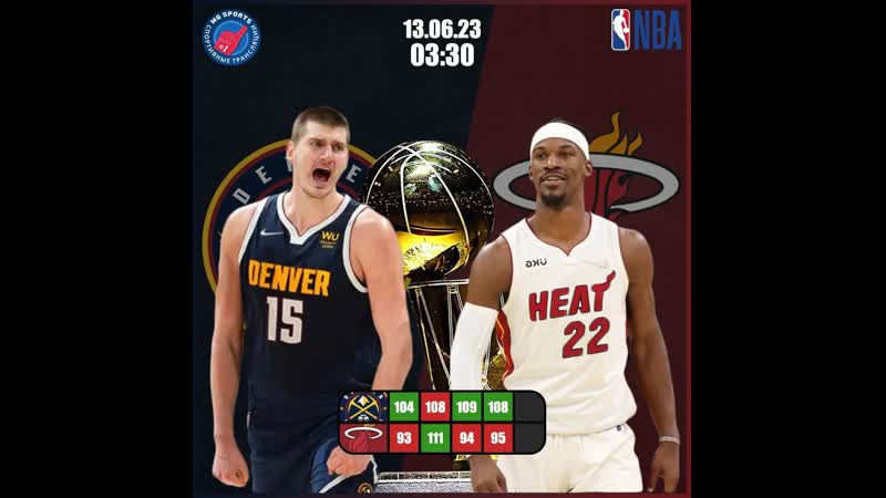 Денвер наггетс майами хит | финал нба | 5 матч