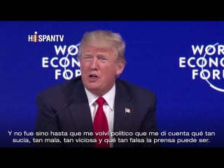 Abuchean a trump en davos por sus insultos a la prensa