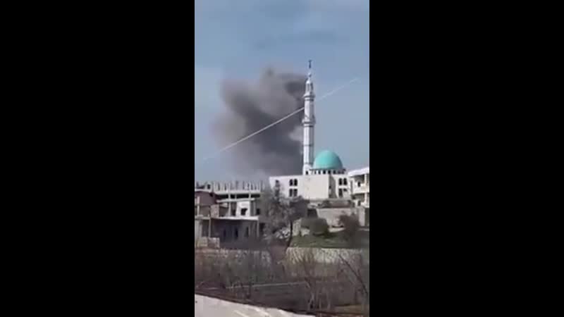 Авиация с россии и сирийская артиллерия осуществляют последовательную бомбардироу объе