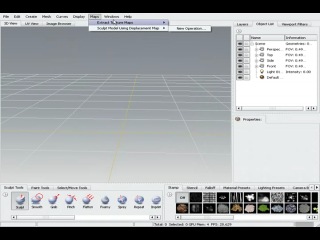 Introduction to mudbox 2009 2 exploring the user interface