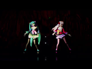 Wowaka feat hatsune miku & megurine luka world's end dancehall (english) [mikunopolis in los angeles, 2011]