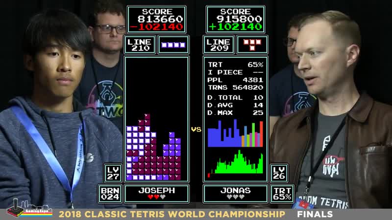16 year old against 7 year tetris champion [classictetris playing tetris]