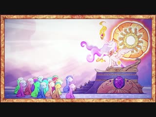 [rus] lullaby for a princess animation, my little pony принцесса селестия