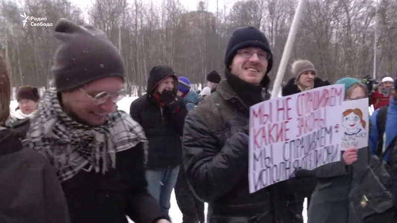 Митинг против декриминализации побоев в семье