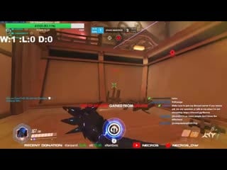 [kg overwatch] necros genji insane nanoblade 6k clutch carry overwatch season 12