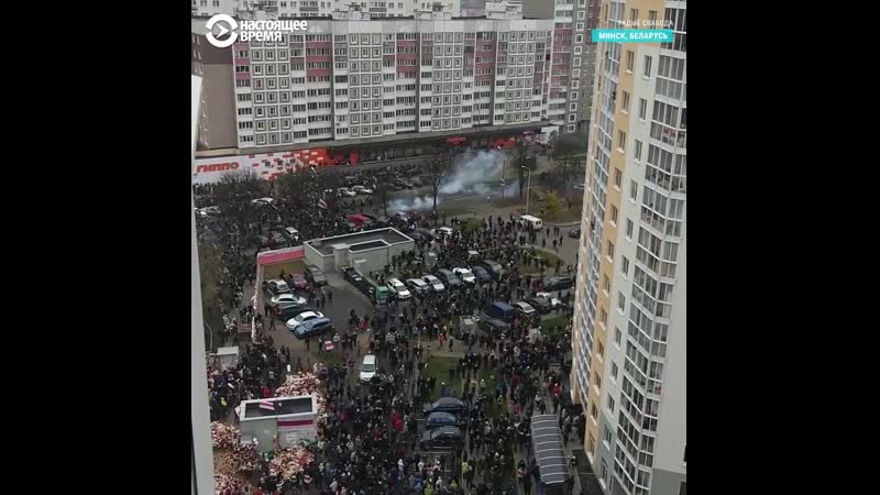 Силовики в минске забросали гранатами людей