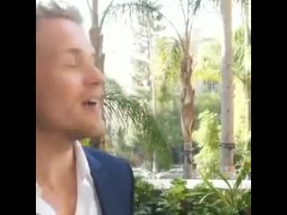 Samheughan i got shat on by a bird in paris i got here got shat on, a clip from an interview with margaret gardiner repos