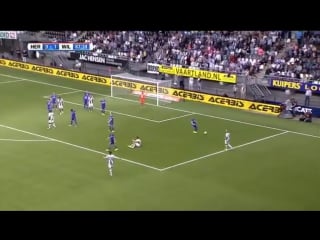 Heracles striker paul gladon misses two separate penalties in a minute v willem ii